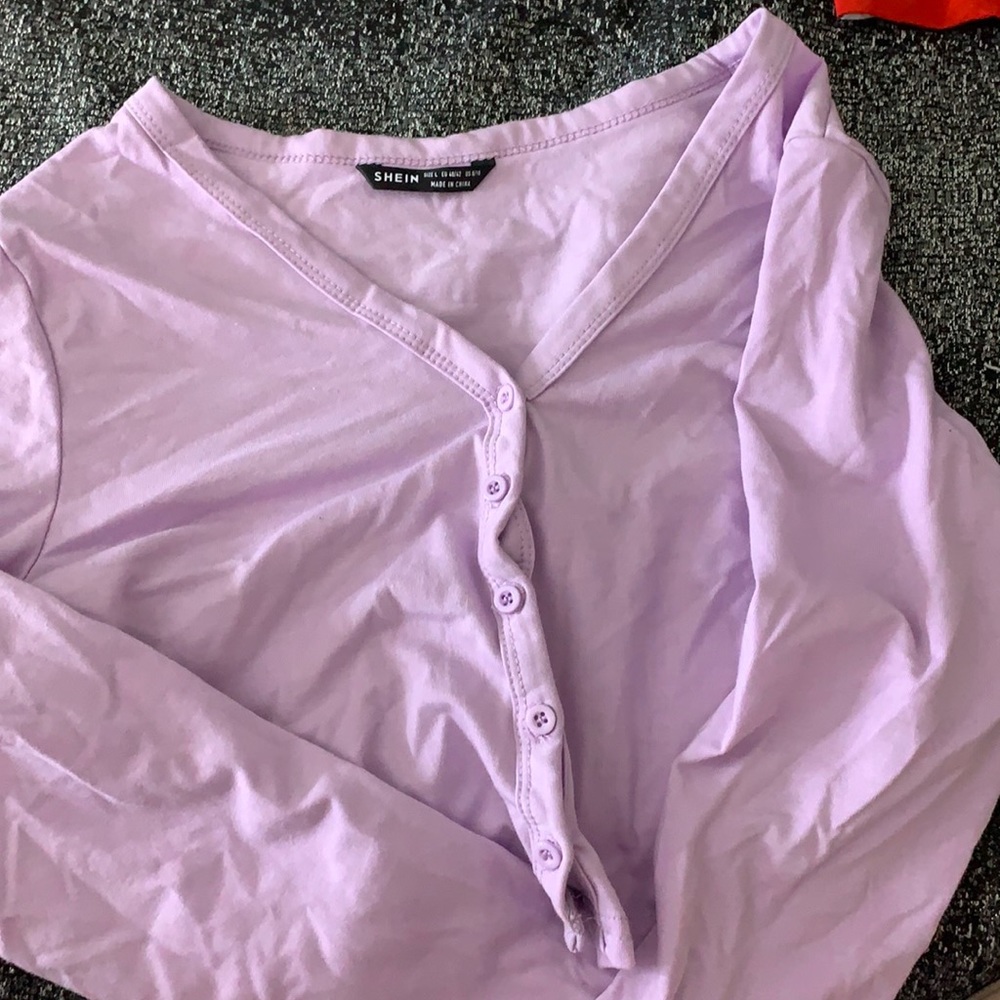 long sleeve crop top